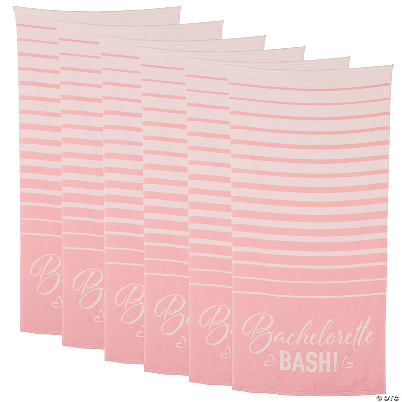 Bulk Bachelorette Bash Beach Towels 6 Pc. Oriental Trading