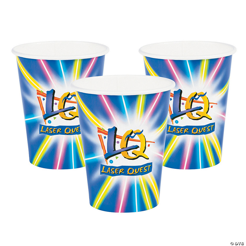 Bulk Blue Laser Tag Party Paper Cups 250 Ct. Oriental Trading