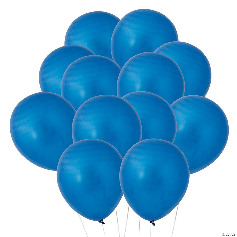 Bulk Blue Metallic 11" Latex Balloons Oriental Trading