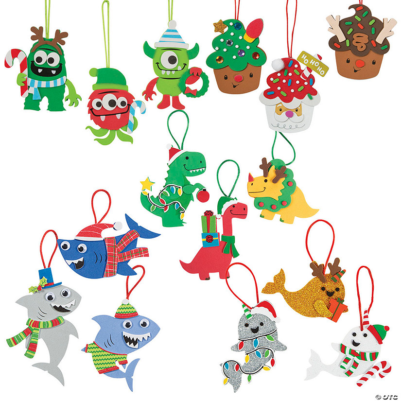 Bulk Cheery Christmas Ornament Craft Kit Assortment - Makes 60 Image