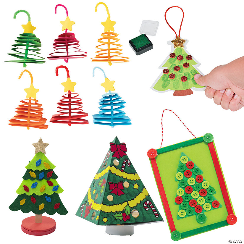 Bulk Christmas Tree Craft Kit for 12 Image