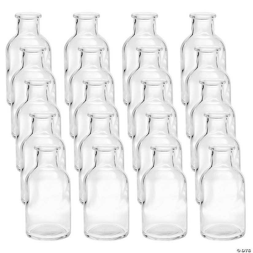 Bulk Clear Apothecary Jar Bottle Vases - 30 Pc.  Image