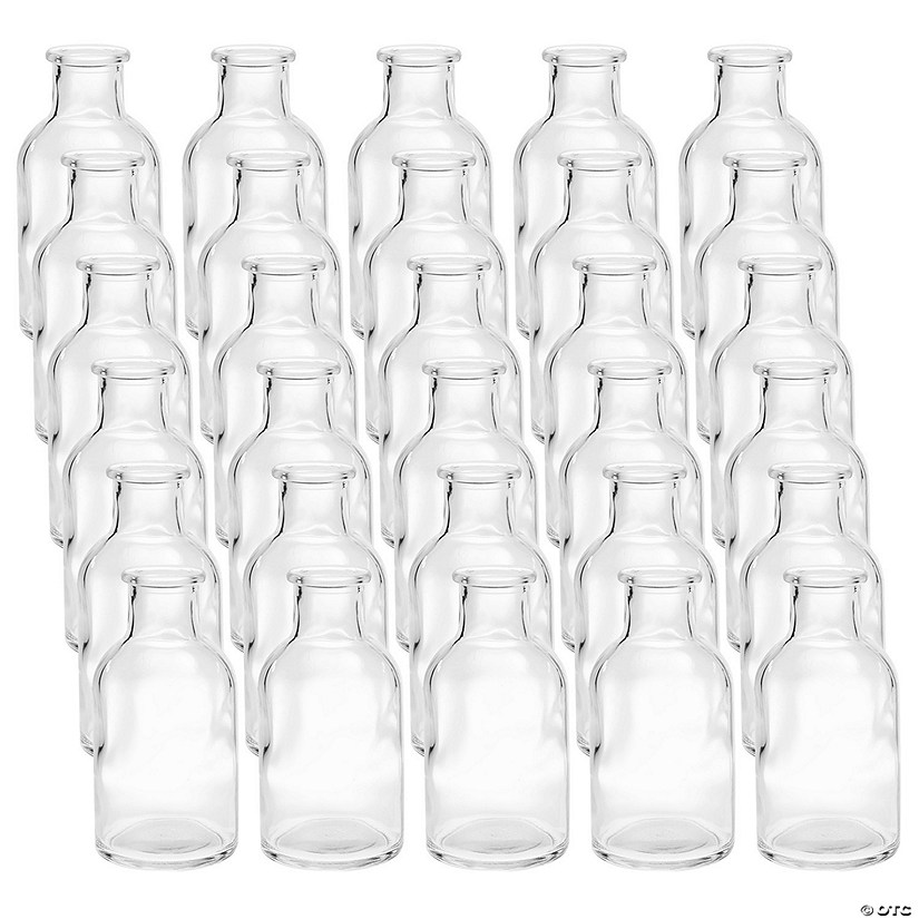 Bulk Clear Apothecary Jar Bottle Vases - 60 Pc. Image