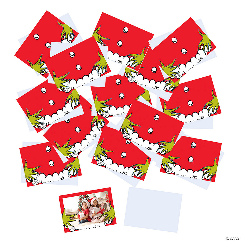 Bulk Dr. Seuss&#8482; The Grinch Photo Cards with Envelopes for 72 Image