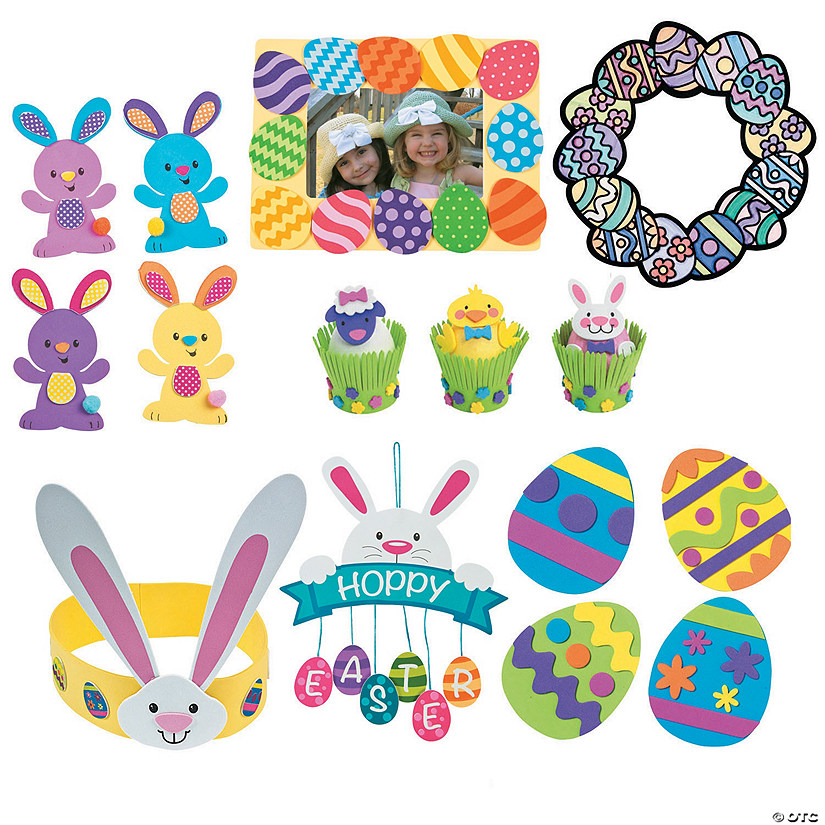 Bulk Easter Craft Kit Assortment - Makes 84 Image