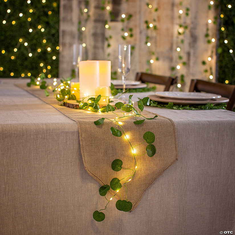 Bulk Eucalyptus Garland String Lights - 9 Pc. Image