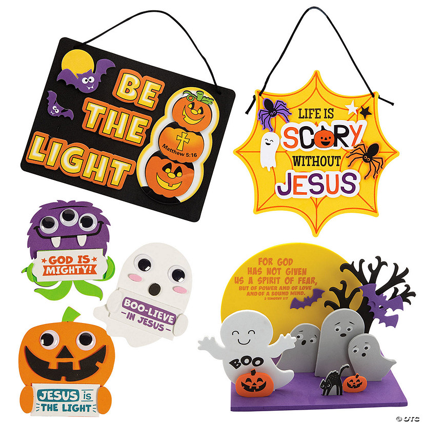 Bulk Fear Not with God Halloween Craft Assortment - Makes 48 Image
