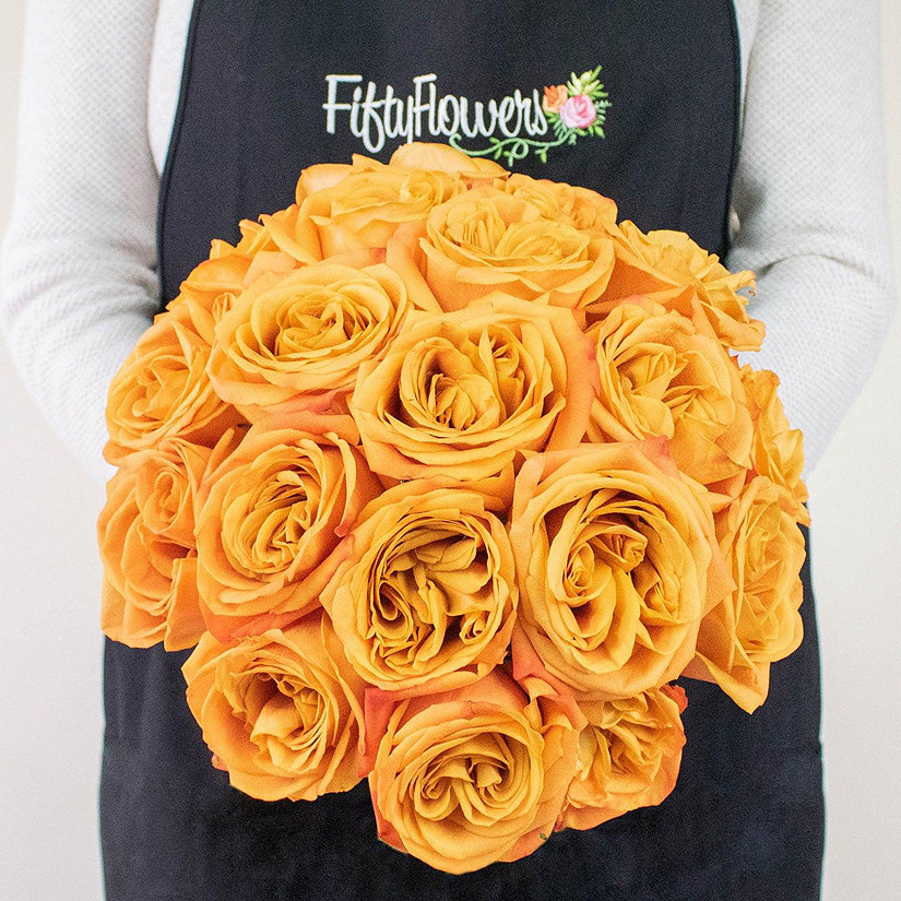 Bulk Flowers Fresh Orange Roses Image