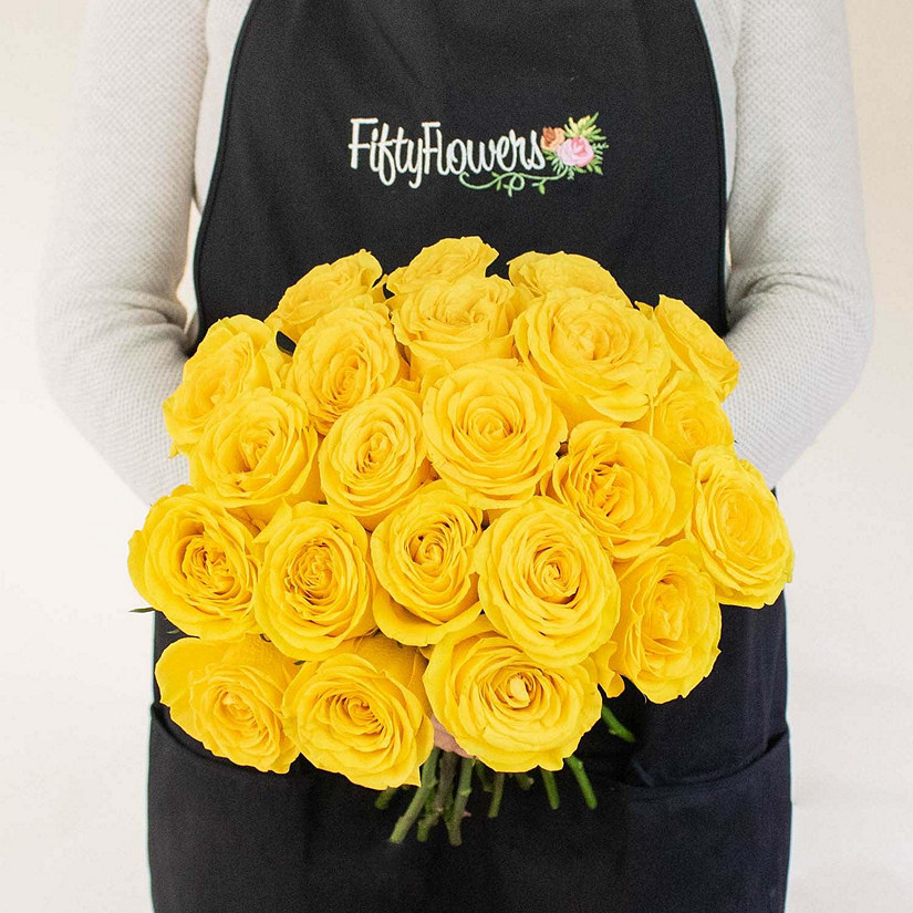 Bulk Flowers Fresh Yellow Roses Image