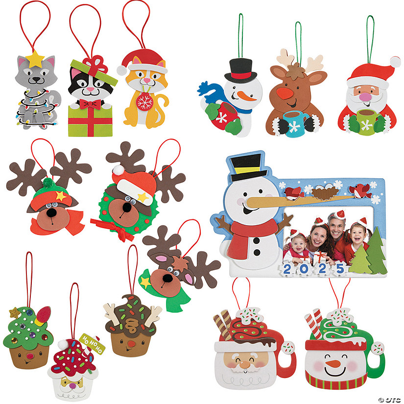 Bulk Frames & Ornaments Craft Kit Assortment Makes 72 Oriental Trading