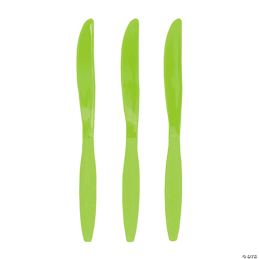 Bulk Fresh Lime Plastic Knives - 50 Ct. Image