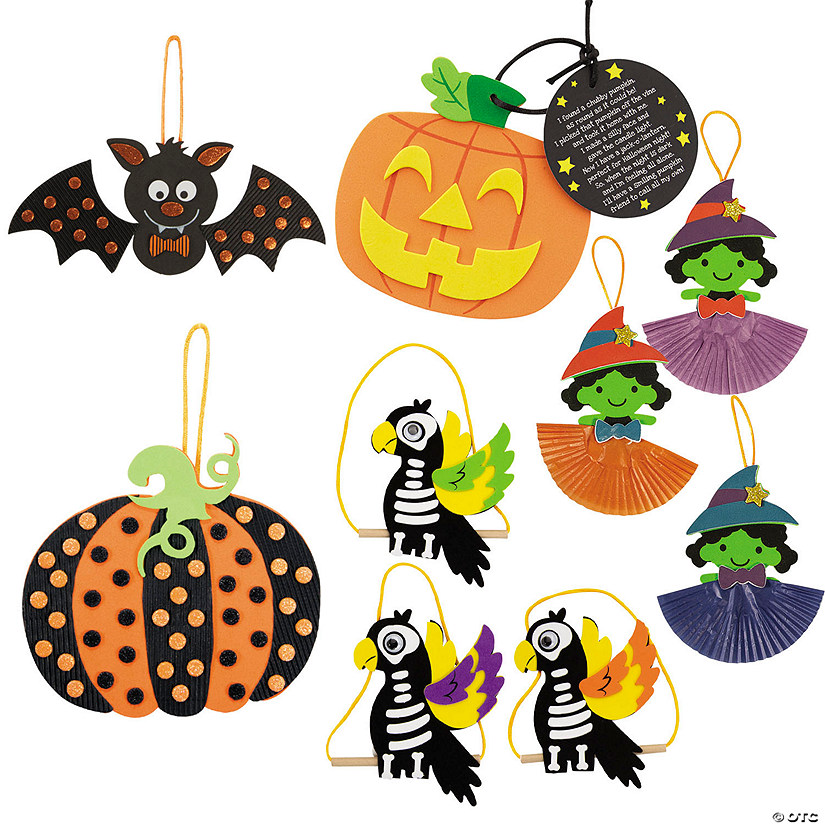Bulk Halloween Ornament Craft Kit Assortment - Makes 60 Image