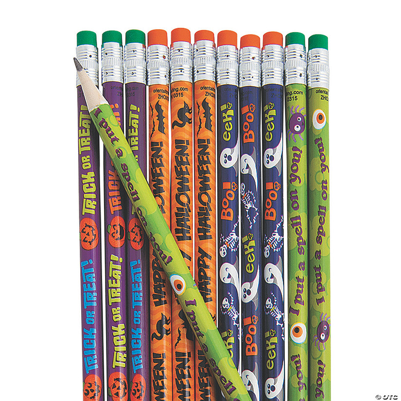 Bulk Halloween Pencil Assortment 144 Pc. Oriental Trading