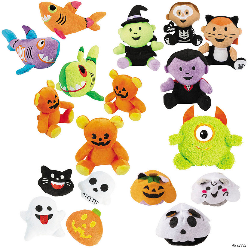 Bulk Halloween Stuffed Characters Giveaway Kit for 144 Oriental Trading