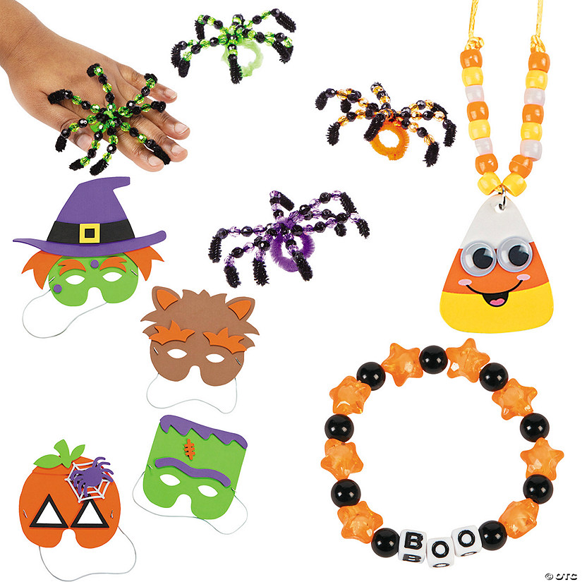 Bulk HalloweenDress Up These Bones Craft Kit Assortment - Makes 60 Image