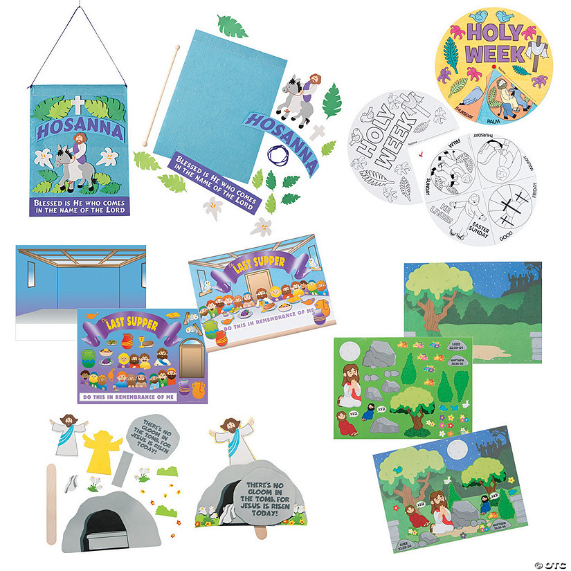 Bulk Holy Week Craft Pack Assortment - Makes 60 Image