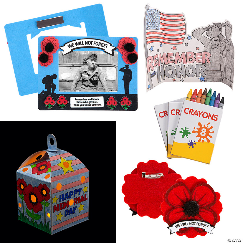 Bulk Honor Memorial Day Craft Kit Assortment - Makes 48 Image