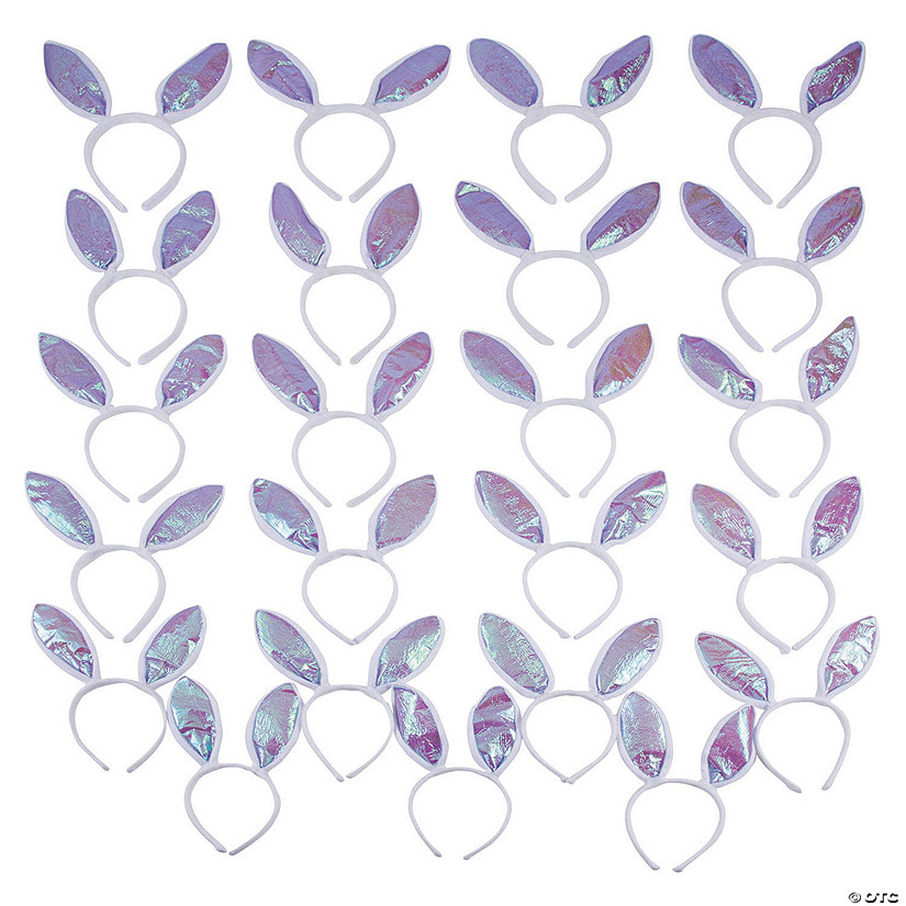 Bulk Irridescent Bunny Ears Headbands Oriental Trading 0938