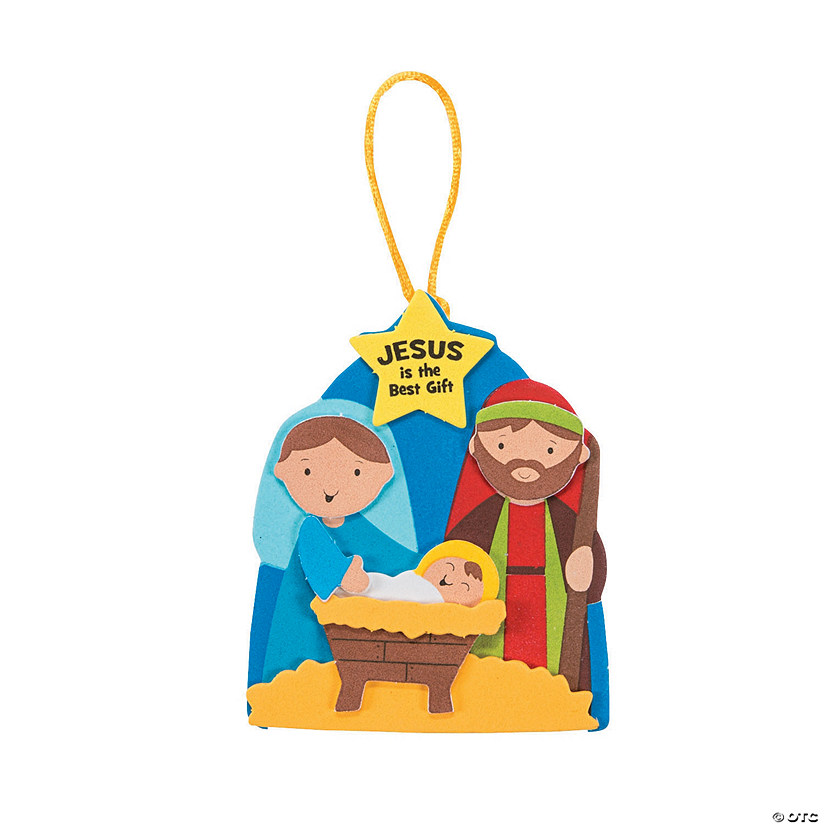Bulk Jesus Gift Christmas Ornament Craft Kit - Makes 48 Image