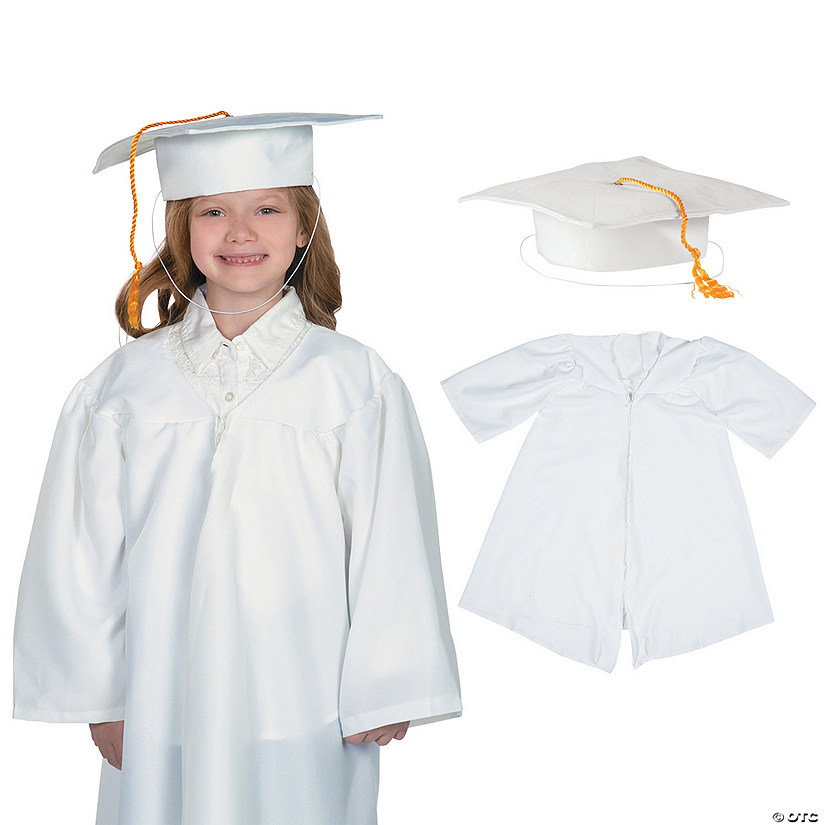 Bulk Kids Matte Elementary School Graduation Caps & Robes for 12 Image