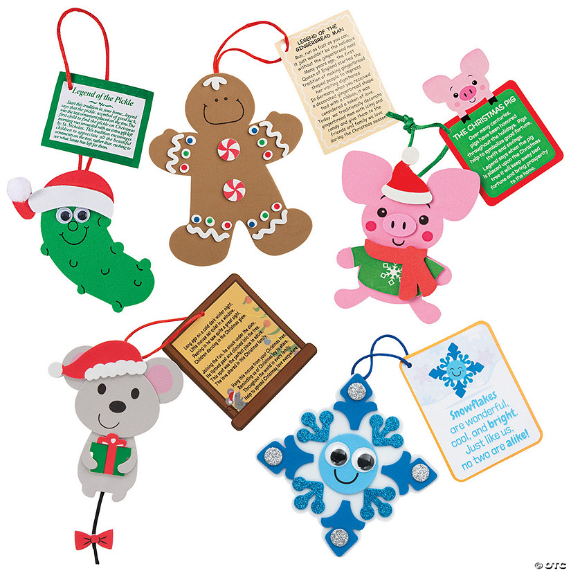 Bulk Legend Holiday Ornament Craft Kit Assortment - Makes 60 Image