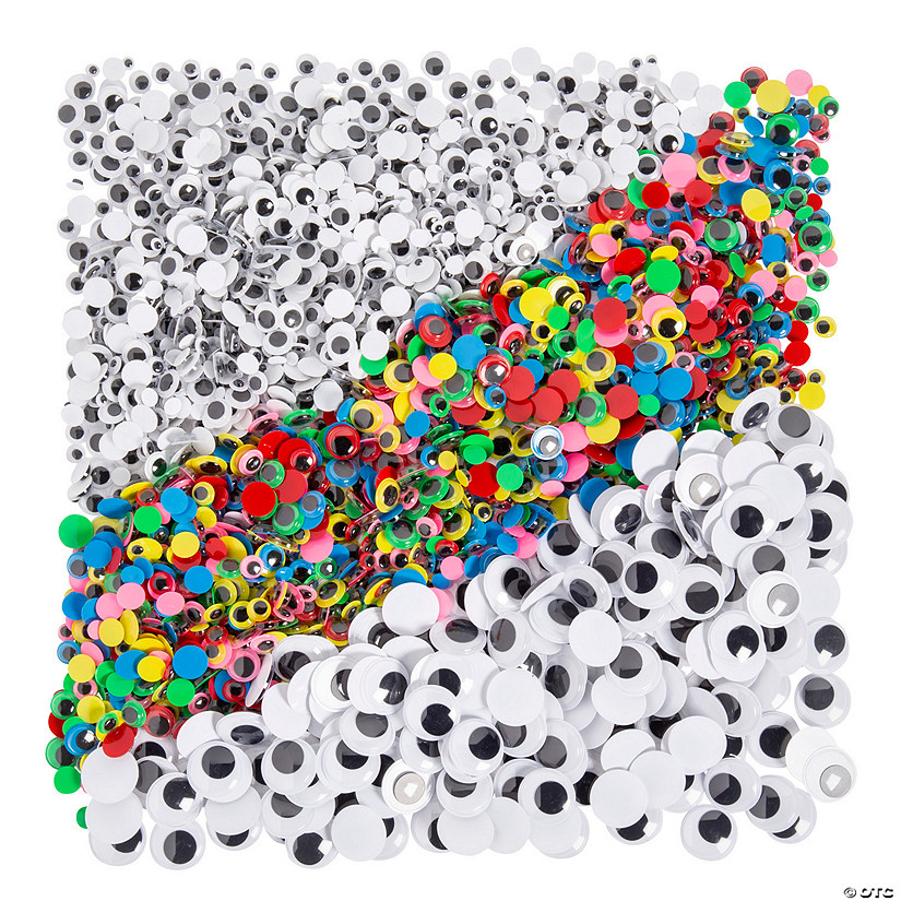 Bulk Makerspace Googly Eye Assortment 2200 Oriental Trading