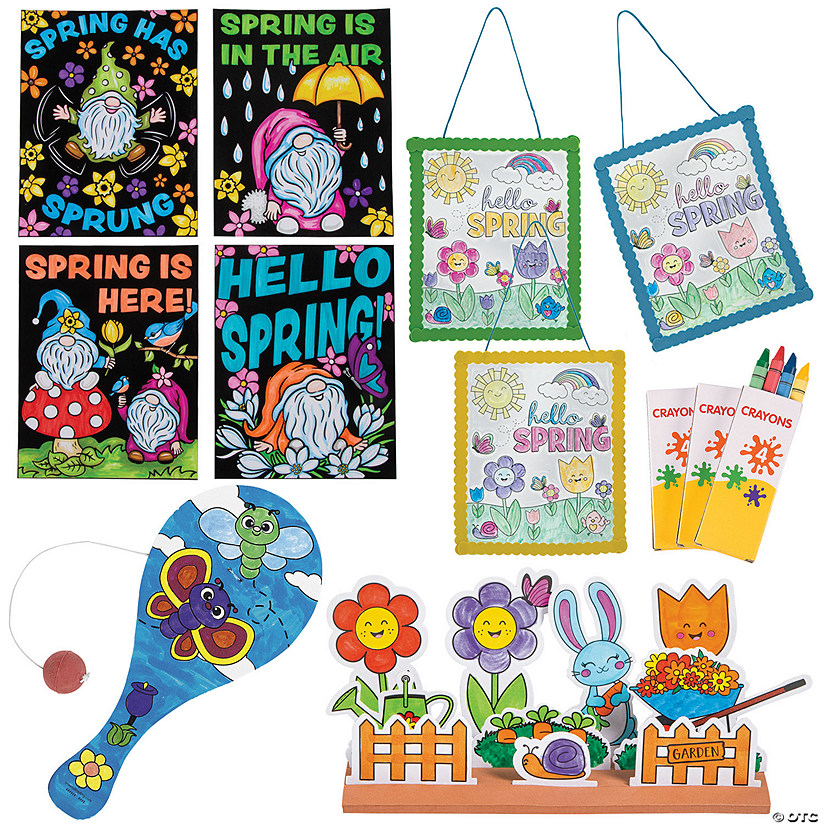 Bulk Makes 48 Color Your Own Spring Craft Kit Assortment Image