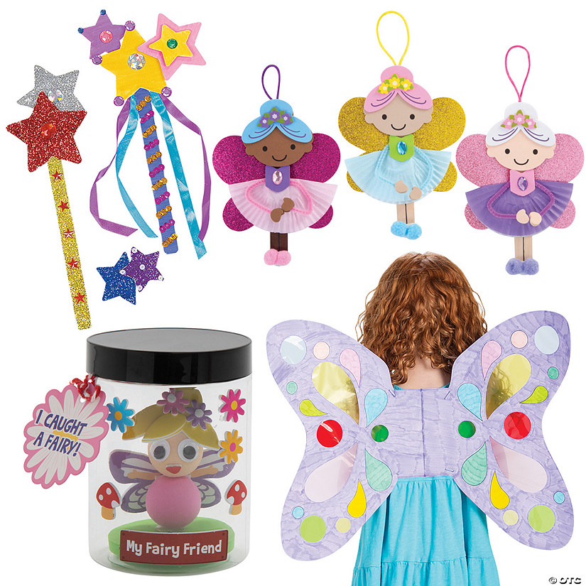 Bulk Makes 48 Fabulous Fairy Craft Kit Assortment Image