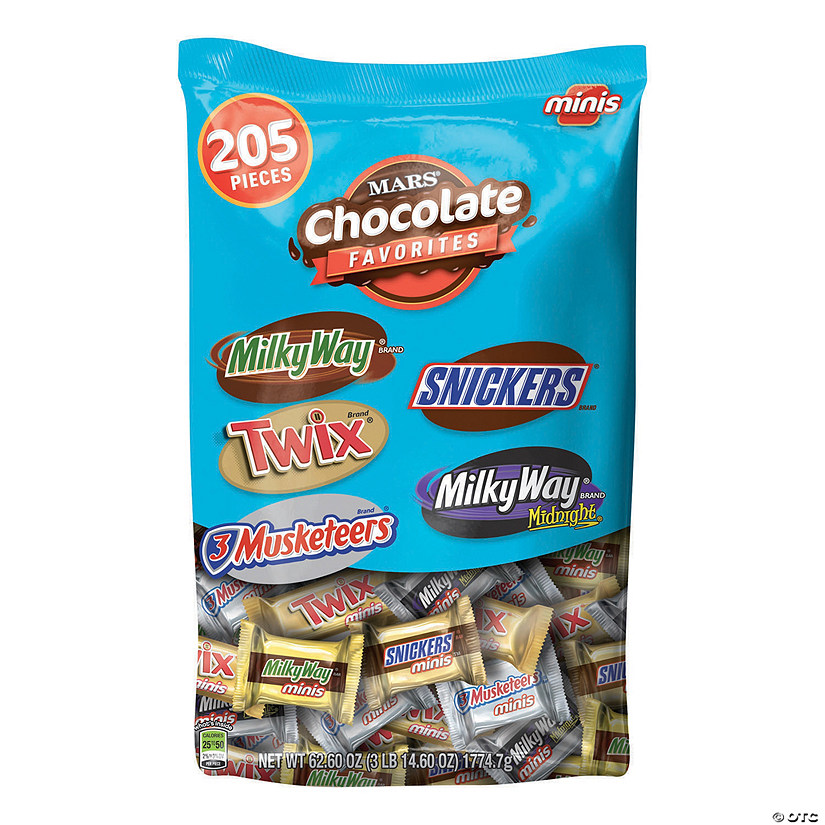 Bulk MARS<sup>&#174;</sup> Chocolate Favorites Minis Size Candy Bars Assorted Variety Mix Bag Image