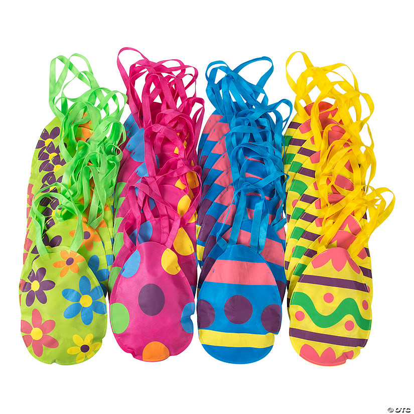 Bulk Medium EggCellent Easter Egg Tote Bags 72 Pc.