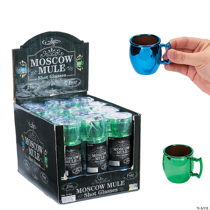 Bulk Moscow Mule Plastic Shot Glasses 48 Ct. Oriental Trading