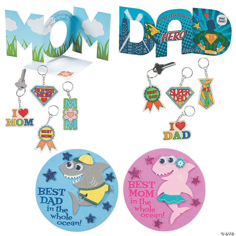 Bulk Mother&#8217;s & Father&#8217;s Day Craft Kit - Makes 72 Image