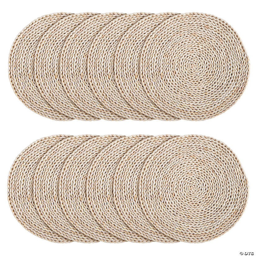 Bulk Natural Woven Charger Placemats - 12 Pc. Image