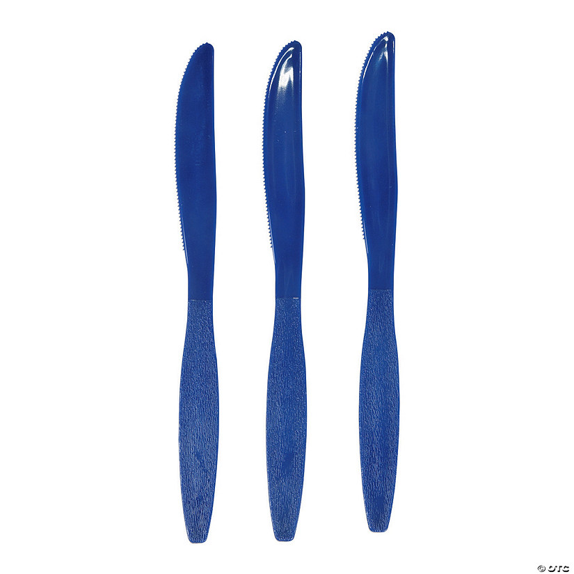 Bulk Navy Blue Plastic Knives 50 Ct. Oriental Trading