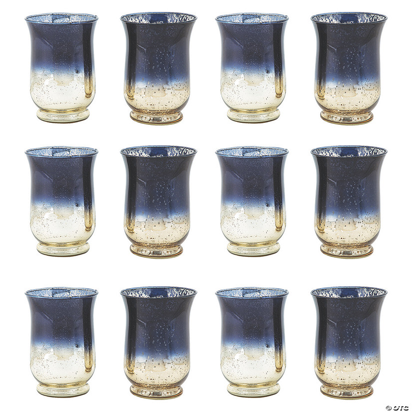 Bulk Navy Ombre Hurricane Vases 12 Pc. Oriental Trading