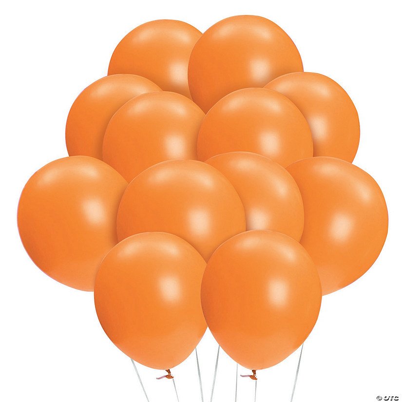 Bulk Orange 11" Latex Balloons - 144 Pc. Image