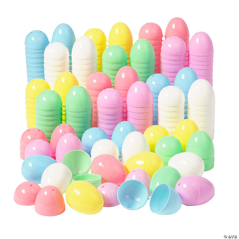 Bulk Pastel Plastic Easter Eggs 144 Pc. Oriental Trading