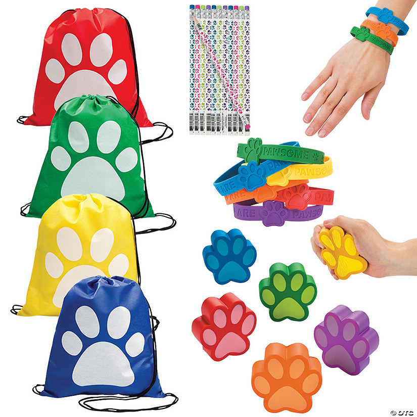 Bulk Paw Print Handout Kit for 48 Image