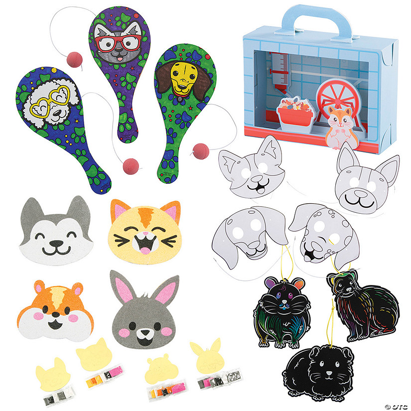 Bulk Pet Lovers Craft Kit Assortment - Makes 72 Image
