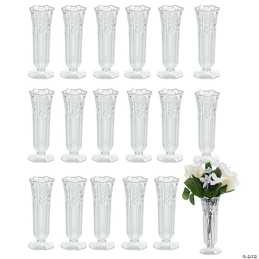 Bulk Plastic Bud Vases 36 Pc. Oriental Trading