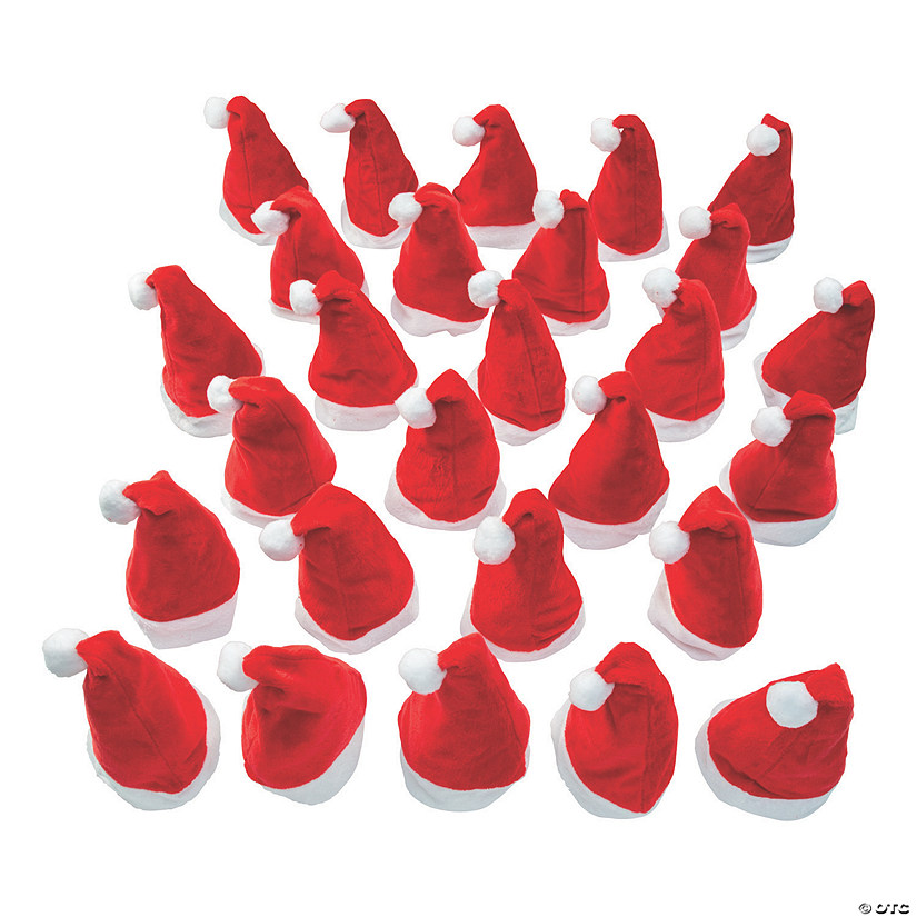 Bulk Plush Santa Hats Oriental Trading