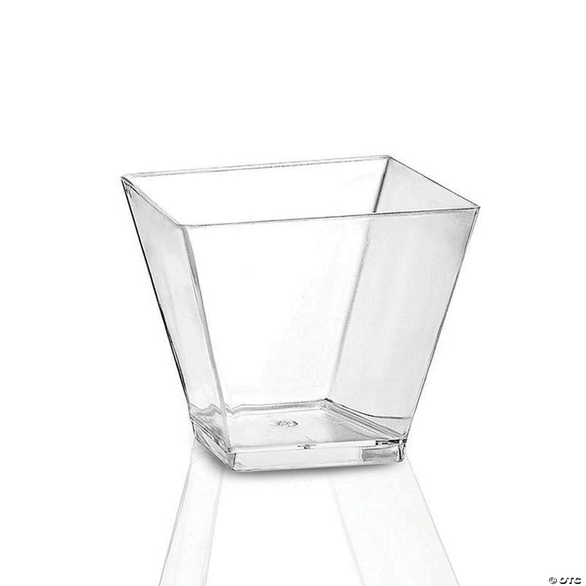 Bulk Premium 2 oz. Clear Plastic Mini Verrine Sample Cube Cups 240 Pc. Oriental Trading