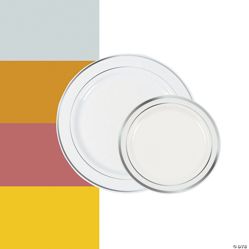 Bulk Premium Plastic Plates - 100 Ct. Image