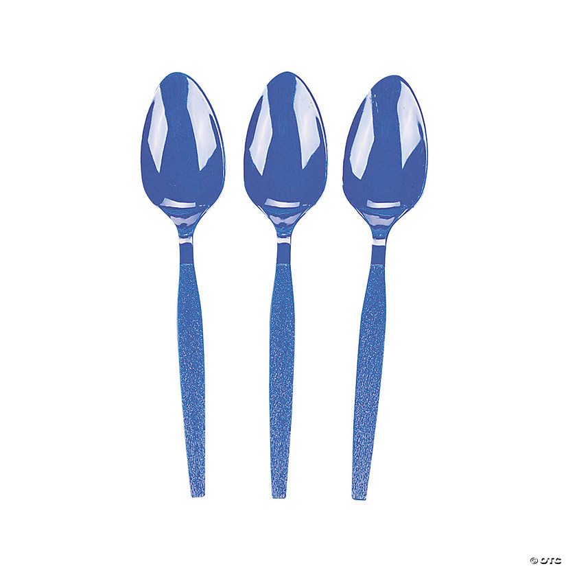 Bulk Royal Blue Plastic Spoons 50 Ct. Oriental Trading
