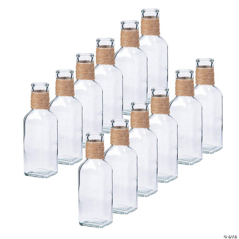 Bulk Rustic Glass Bud Vases 12 Pc.