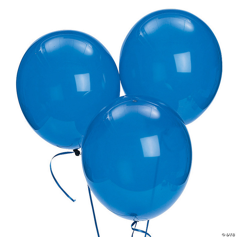 Bulk Sapphire Blue 11" Latex Balloons - 144 Pc. Image