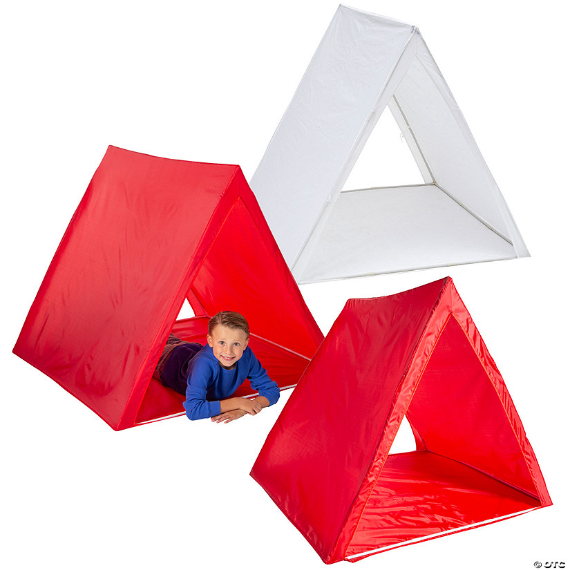 Bulk Set of Red & White Sleepover Tents Kit - 3 Pc. Image