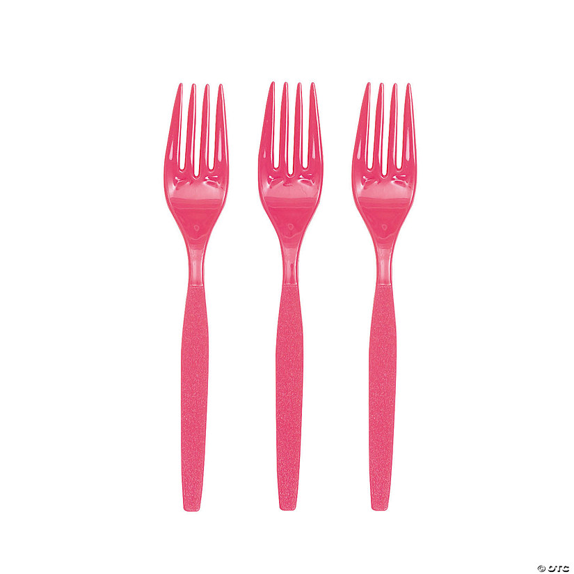 Bulk Solid Color Plastic Forks 50 Ct. Oriental Trading