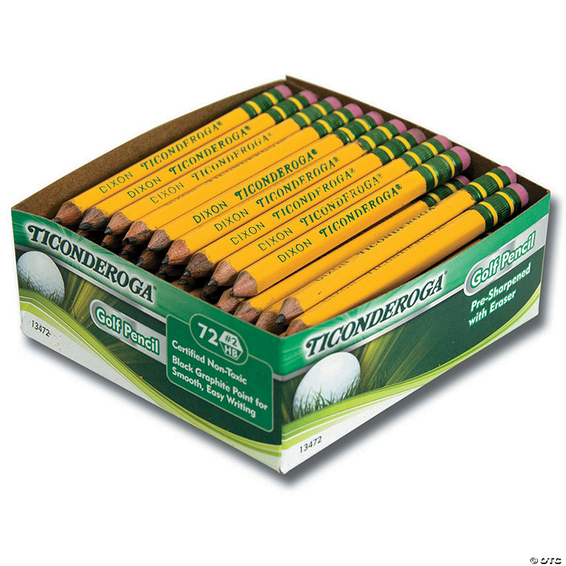 Bulk Ticonderoga&#174; Golf Pencils, Box of 72 Image