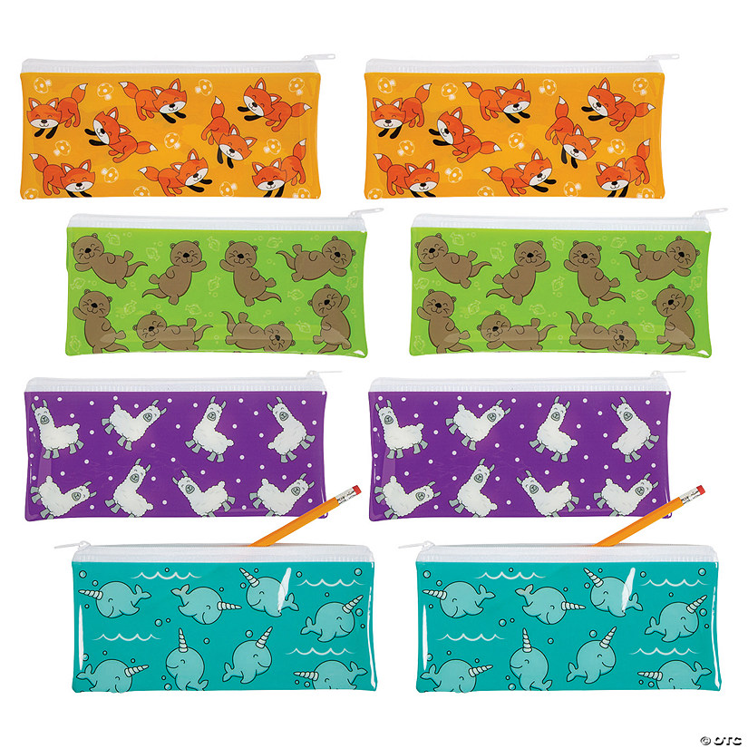 Bulk Trendy Animal Pencil Cases 48 Pc. Oriental Trading
